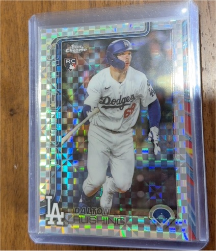 2025 Topps Chrome Update #USC129 Dalton Rushing — front