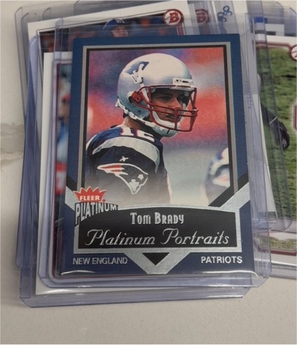2002 Fleer Platinum Platinum Portraits #9PP Tom Brady — front