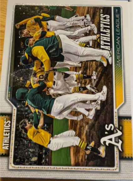 2026 Topps Series 1 #304 Oakland Athletics Team Card — front