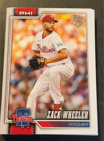 2026 Topps Series 1 #261 Zack Wheeler — front