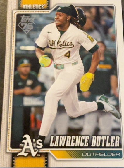 2026 Topps Series 1 #324 Lawrence Butler — front