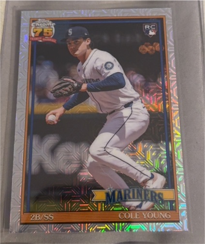 2026 Topps Series 1 Silver Pack Mojo #91C-8 Cole Young — front
