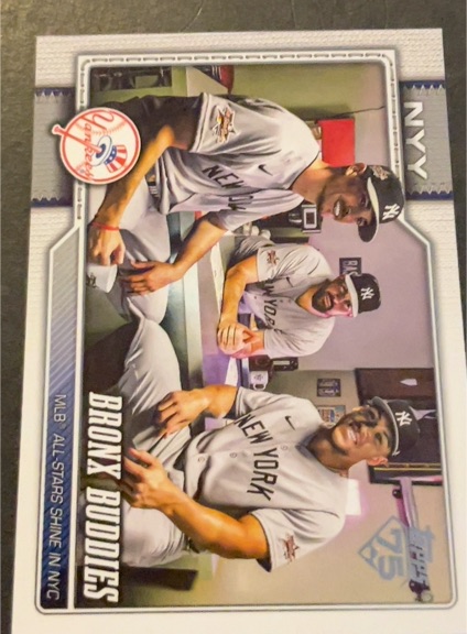 2026 Topps Series 1 #302 Bronx Buddies Aaron Judge Max Fried Carlos Rodon — front