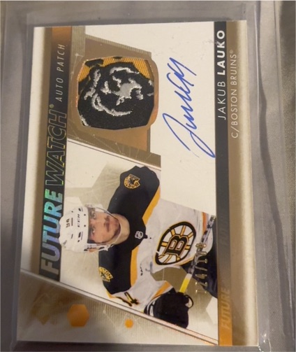 2022-23 SP Authentic Future Watch Auto Patch #FWAP-JL Jakub Lauko — front
