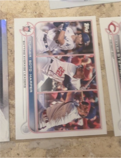 2022 Topps Series 1 #59 Trea Turner / Juan Soto / Bryce Harper — front