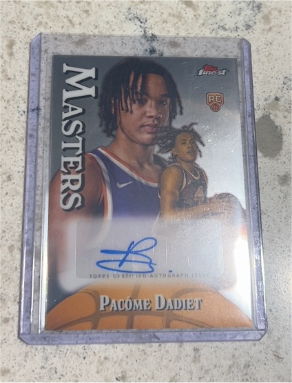 2024-25 Topps Finest #MA-PD Pacome Dadiet Masters Autographs — front