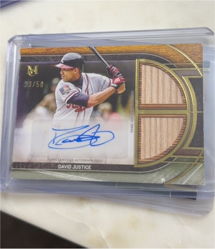 2024 Topps Museum Collection #23/50 David Justice — front
