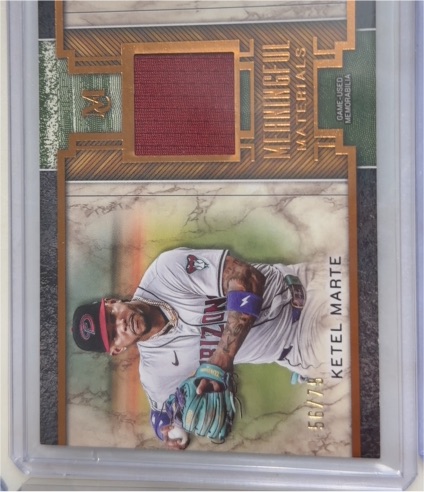 2025 Topps Museum Collection Meaningful Material #MMR-KM Ketel Marte — front