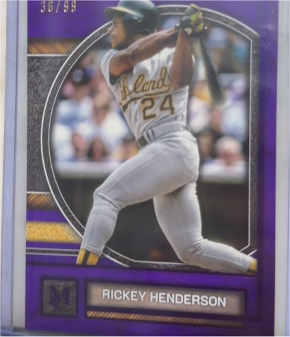 2025 Topps Museum Collection #70 Rickey Henderson — front