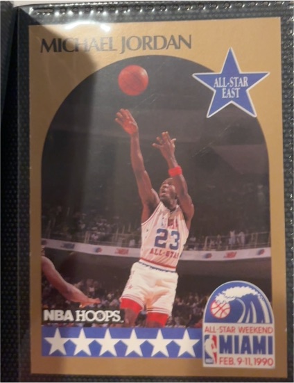 1990-91 NBA Hoops #5 Michael Jordan All-Star East — front
