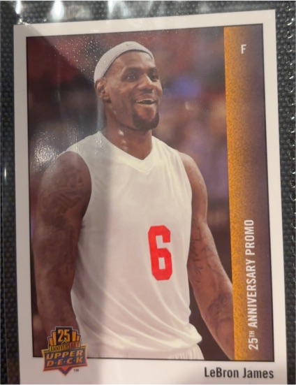 2014 Upper Deck 25th Anniversary Promo #UD25-LJ LeBron James — front