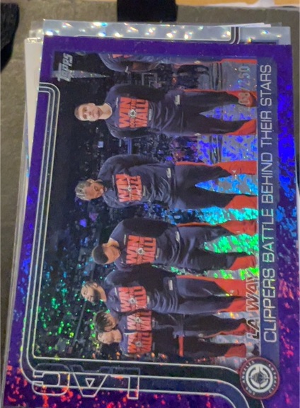 2025 Topps Basketball #292 LA Clippers Battle Behind Their Stars — front