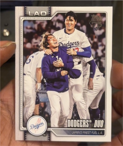 2026 Topps Series 1 #265 Dodgers Duo Shohei Ohtani Yoshinobu Yamamoto — front
