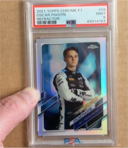 2021 Topps Chrome F1 #59 Oscar Piastri Refractor — front
