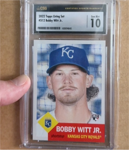 2022 Topps Living Set #512 Bobby Witt Jr. — front