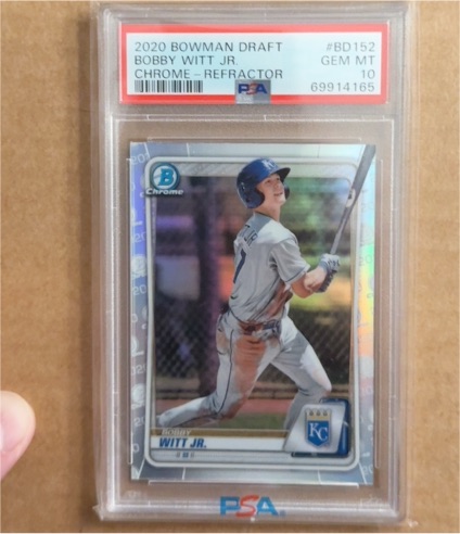 2020 Bowman Draft Chrome #BD152 Bobby Witt Jr. — front