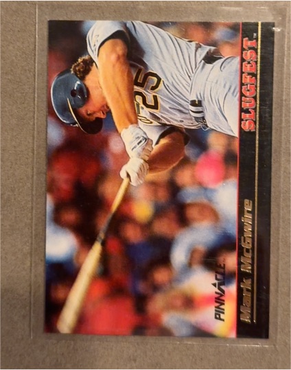 1992 Pinnacle #2 Mark McGwire Slugfest — front
