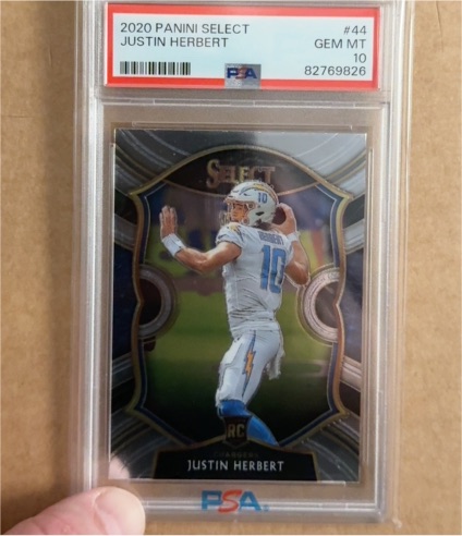 2020 Panini Select #44 Justin Herbert — front