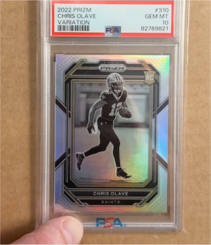 2022 Panini Prizm #310 Chris Olave Variation Rookie — front