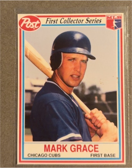 1990 Post First Collector Series #19 Mark Grace Chicago Cubs — front