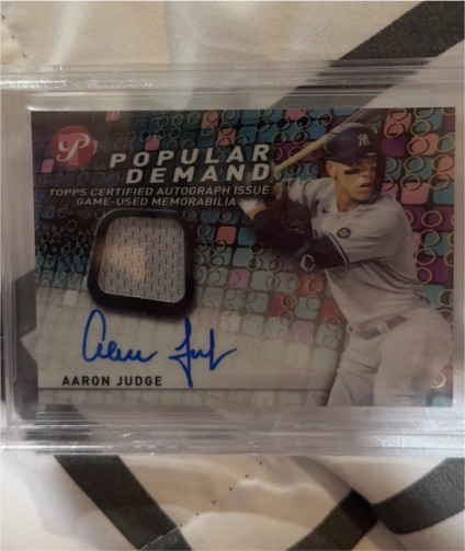2023 Topps Pristine Popular Demand #PPDAR-AJ Aaron Judge — front