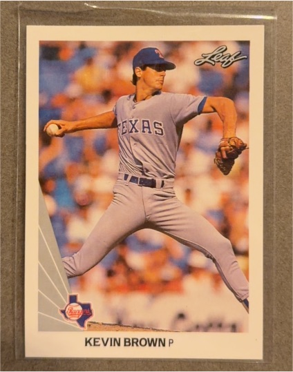 1990 Leaf #47 Kevin Brown Texas Rangers — front