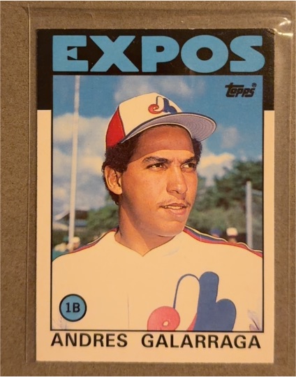 1986 Topps Traded #40T Andres Galarraga — front