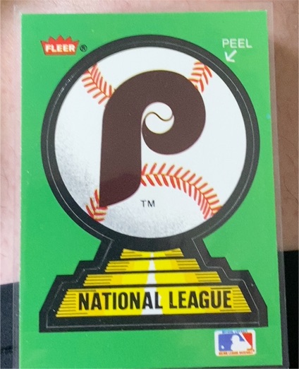 1988 Fleer #NNO Philadelphia Phillies Team Stickers — front