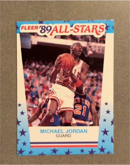 1989 Fleer '89 All-Stars Sticker #3 Michael Jordan — front