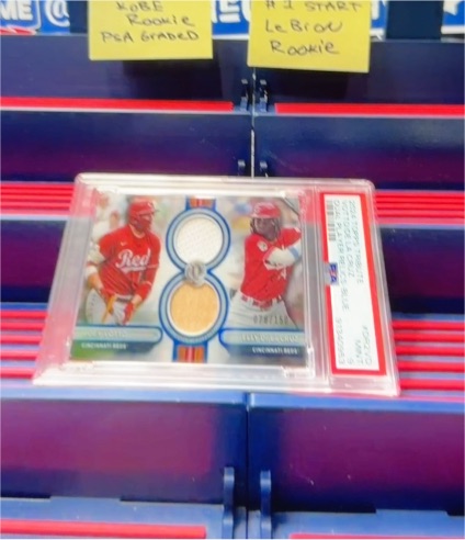 2024 Topps Tribute Dual Relic Joey Votto Elly De La Cruz #DR2-VD — front