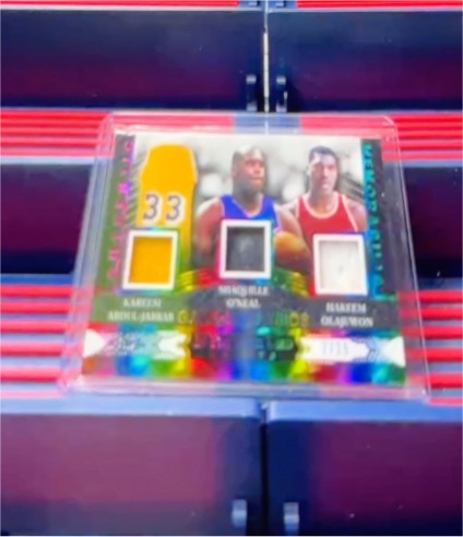 2024 Leaf Markers #d115 Kareem Abdul-Jabbar / Shaquille O'Neal / Hakeem Olajuwon — front