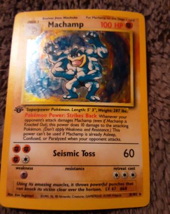 1999 Pokémon #8 Machamp — front