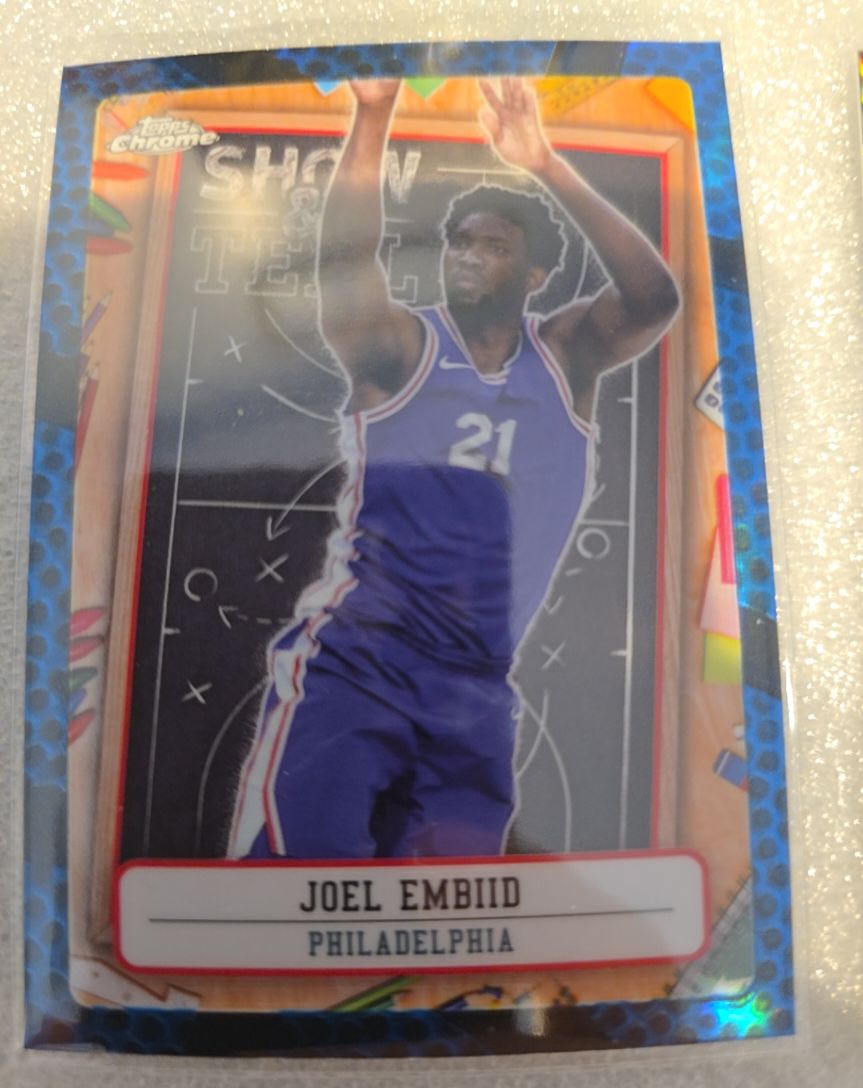 2024-25 Topps Chrome #ST-5 Joel Embiid Show & Tell — front