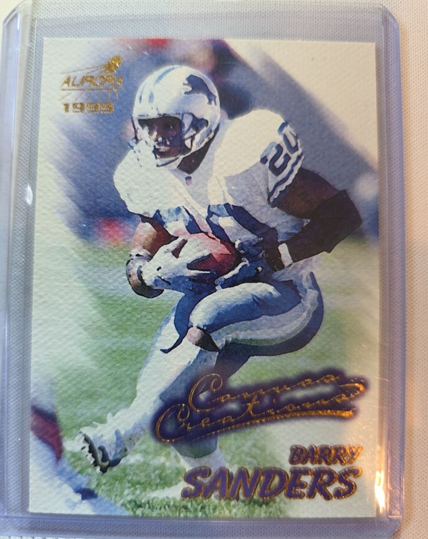 1999 Pacific Aurora Championship Fever #7 Barry Sanders — front