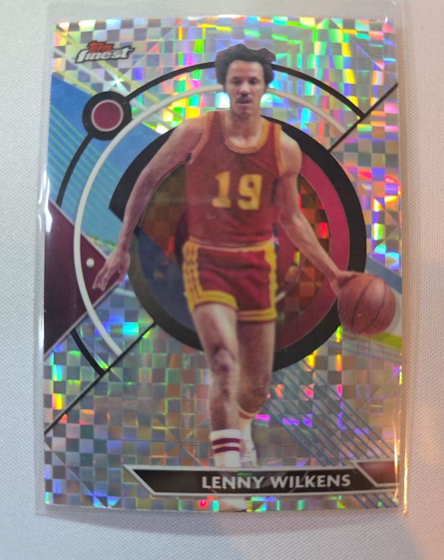2023-24 Topps Finest #67 Lenny Wilkens — front