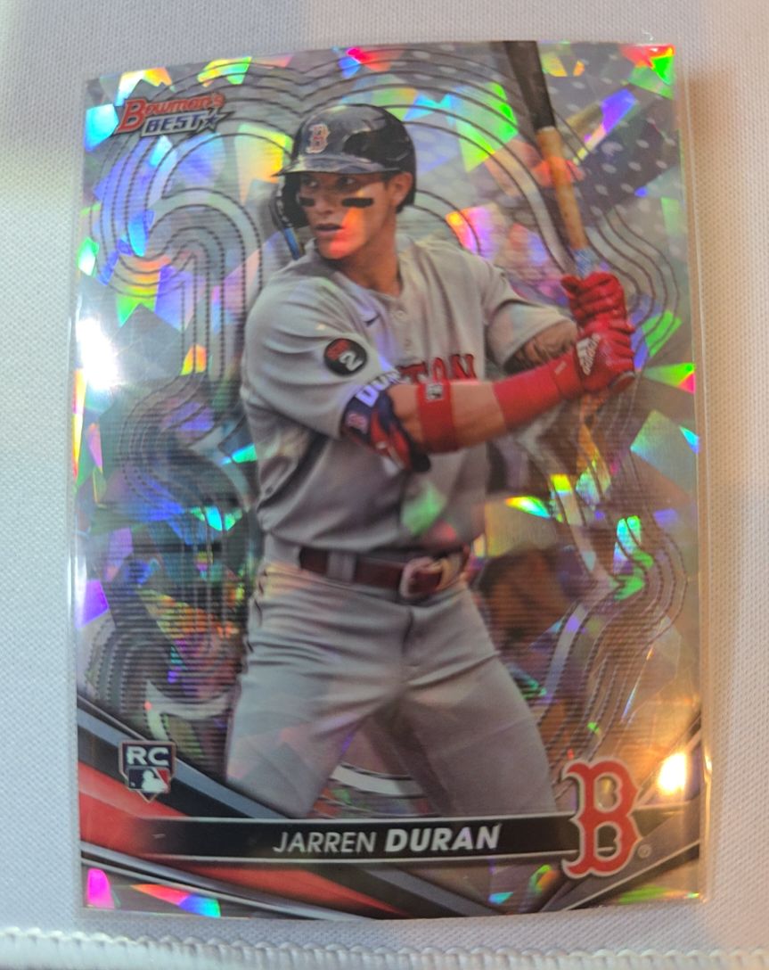 2022 Bowman's Best #11 Jarren Duran Boston Red Sox Rookie Card — front