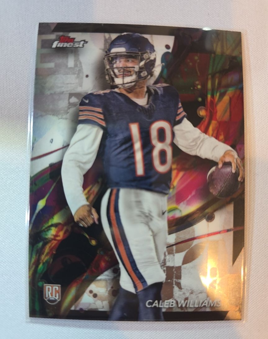2024 Topps Finest #61 Caleb Williams Rookie Chicago Bears — front