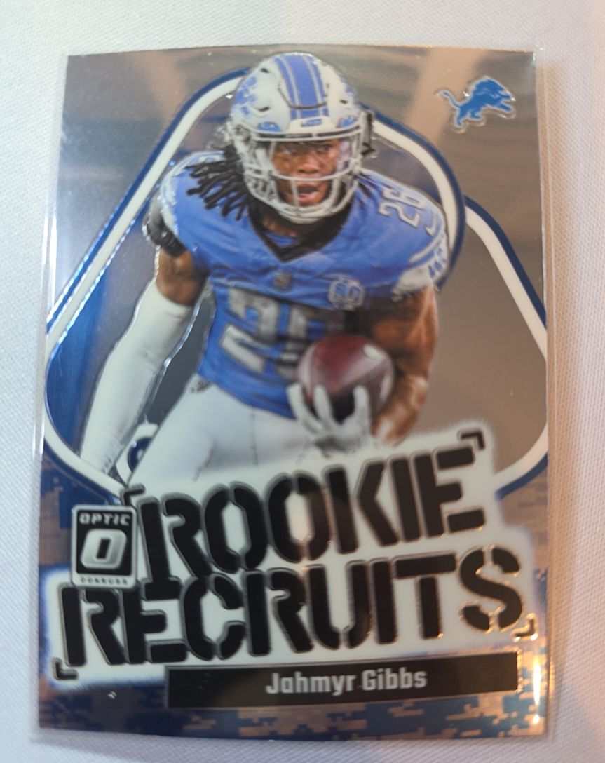 2023 Panini Donruss Optic #8 Jahmyr Gibbs Rookie Recruits — front
