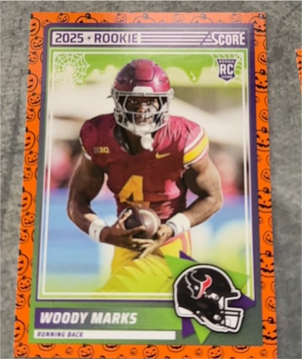 2025 Score A Treat #43 Woody Marks Houston Texans Rookie — front