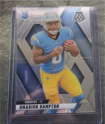 2025 Panini Mosaic #335 Omarion Hampton — front