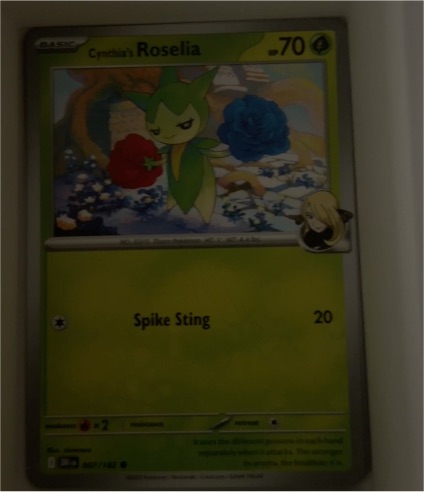 2025 Pokemon Scarlet & Violet Destined Rivals #007 Cynthia's Roselia — front