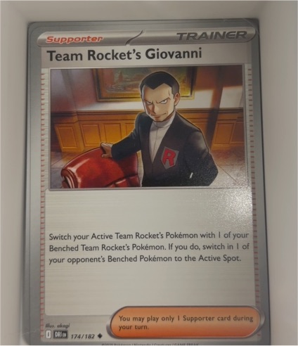 2025 Pokemon SV10: Destined Rivals #174 Team Rocket's Giovanni — front