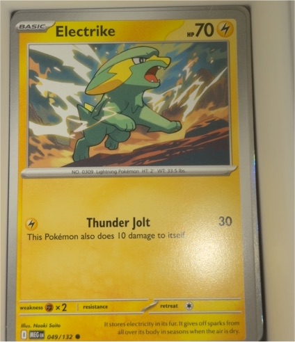 2020 Pokemon Mega Evolution #49 Electrike — front