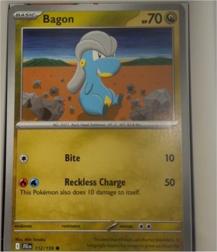 2025 Pokémon SV09: Journey Together #112 Bagon — front