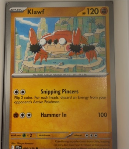 2025 Pokémon TCG Journey Together #90 Klawf — front