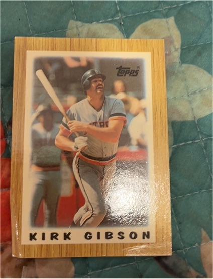 1987 Topps Major League Leaders Minis #53 Kirk Gibson — front