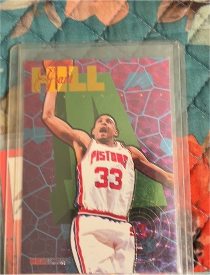1995-96 SkyBox NBA Hoops Grant Hill Slam Insert #S3 — front