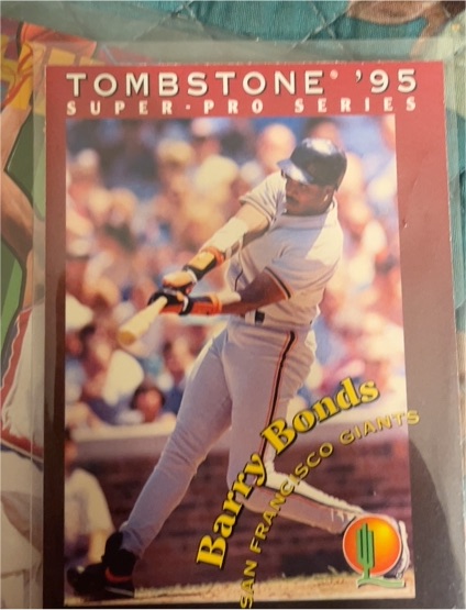 1995 Tombstone Pizza Super-Pro Series #20 Barry Bonds — front