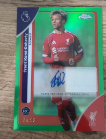 2026 Topps Chrome Premier League #113 Trent Kone-Doherty — front