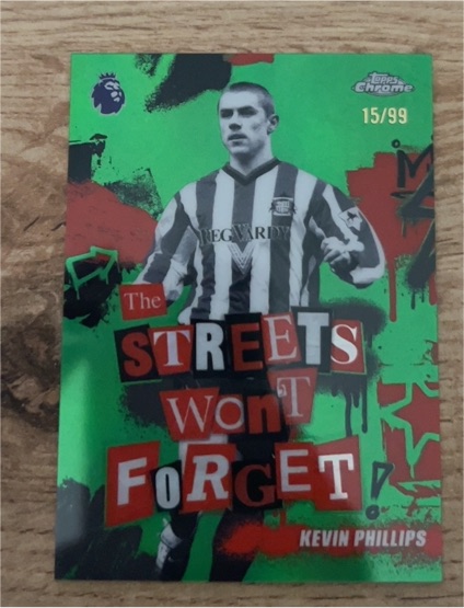 2026 Topps Chrome Premier League The Streets Won't Forget #SWF-20 Kevin Phillips — front